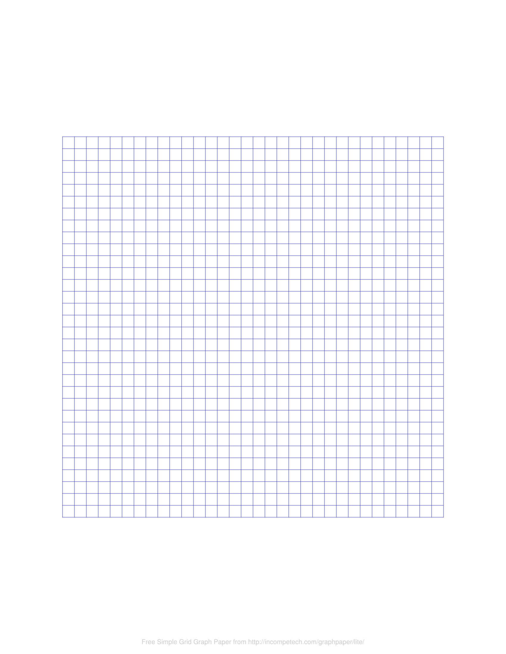 Free Online Graph Paper Simple Grid