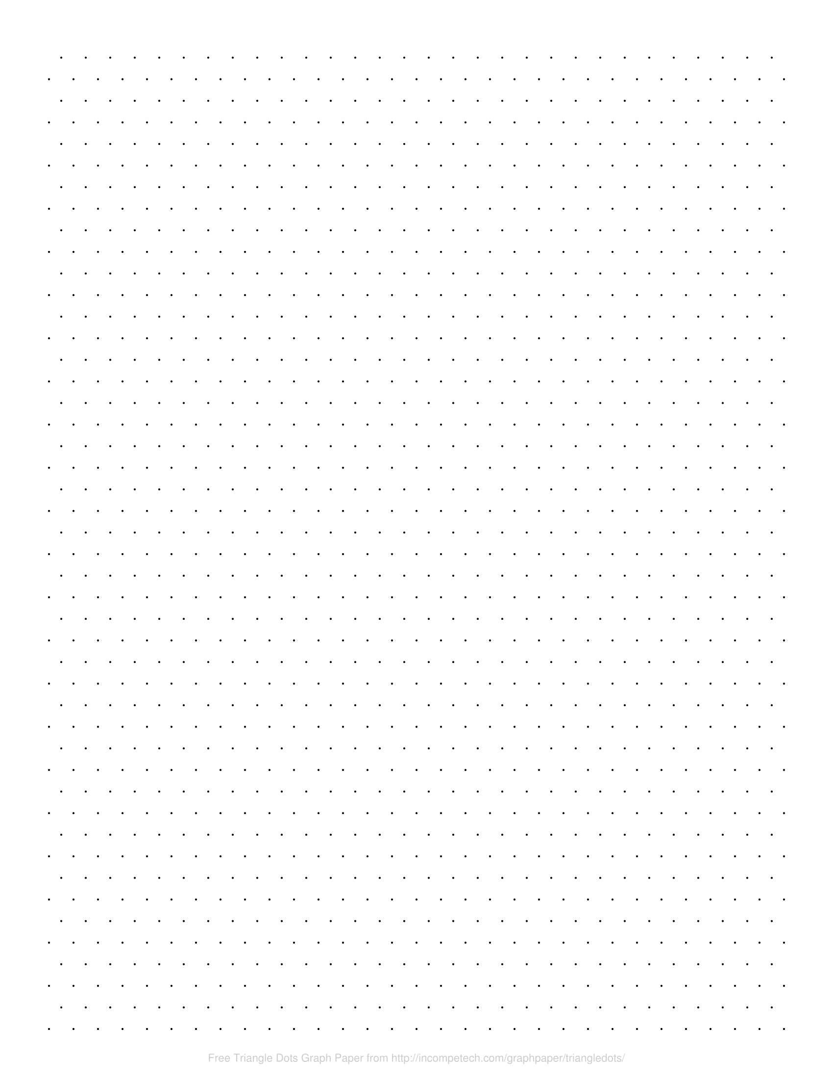 Free Online Graph Paper Triangle Dots
