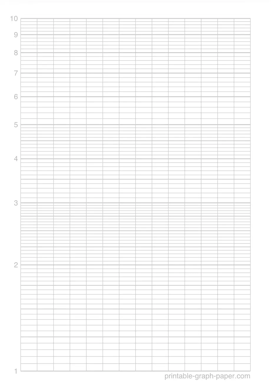 Free Printable 1 4 Logarithmic Graph Paper Download And Print PDF