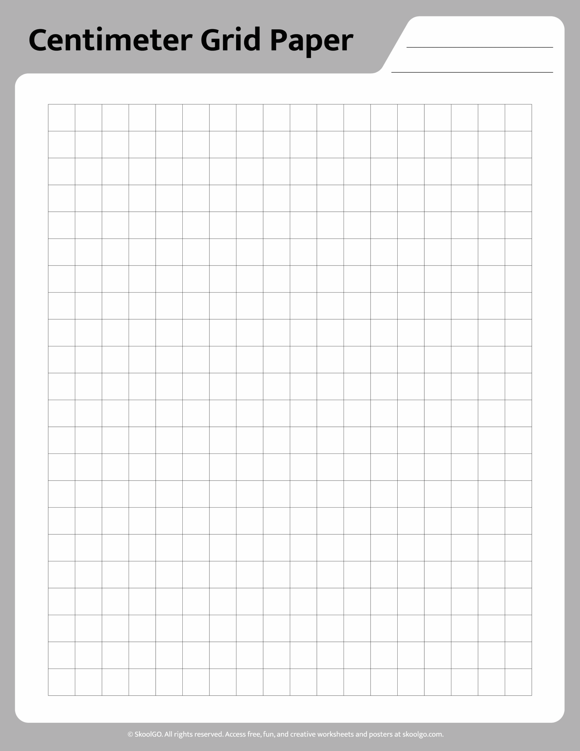 Free Printable Centimeter Grid Paper For Teachers