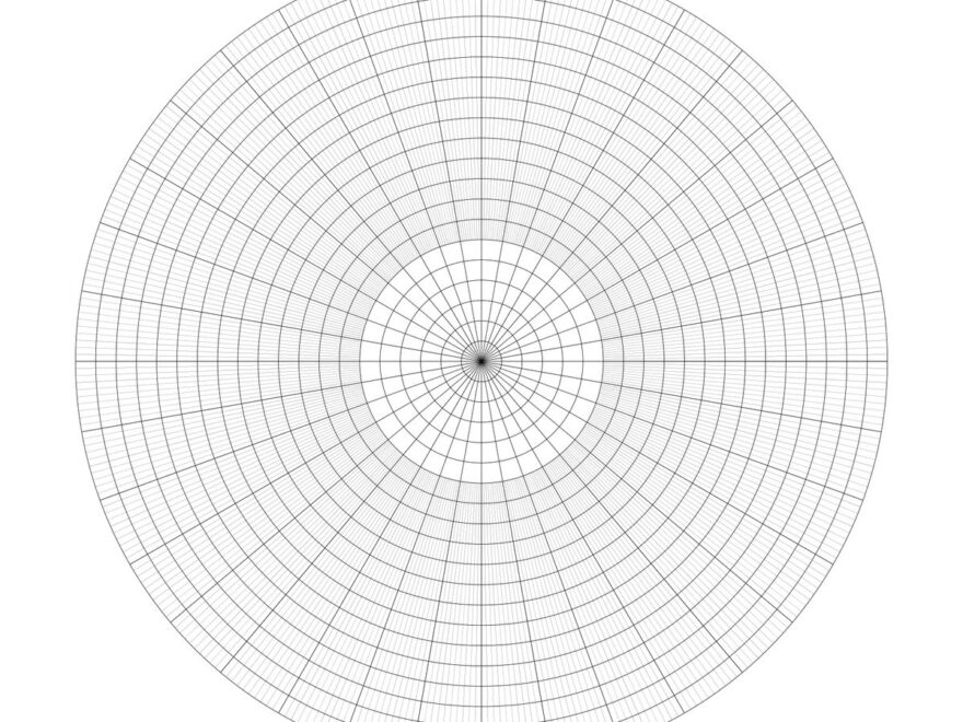 Free Printable Circular Graph Paper Template In PDF