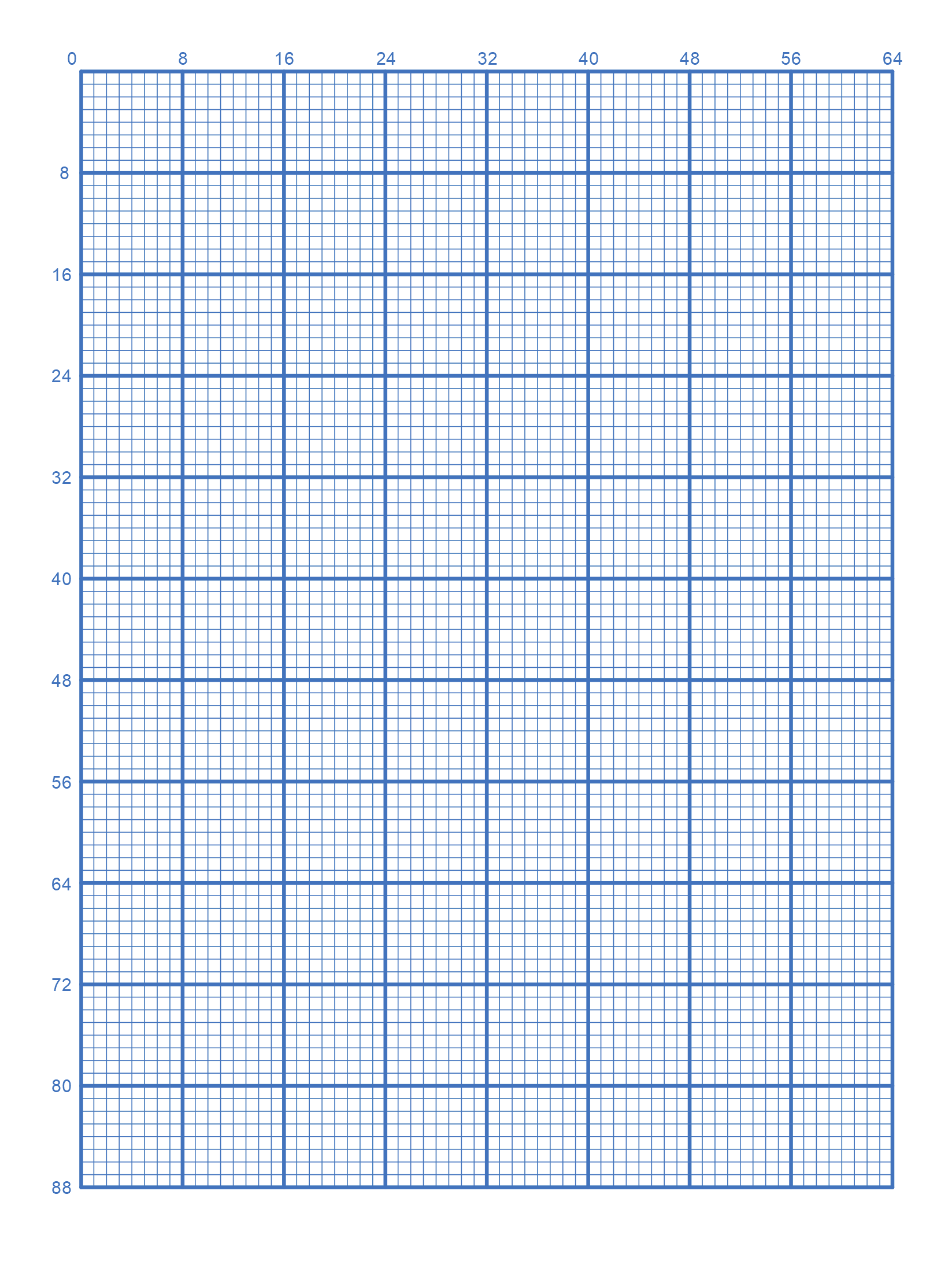 Graph Paper 8 Squares Per Inch