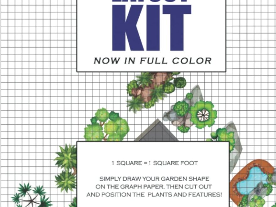 Garden Layout Kit Graph Paper For Garden Design In Full Color The Perfect Garden Design Planner Plot Your Landscape Design Using These Scaled And Cut out Plants Trees And Garden Features