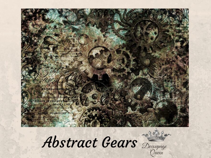 Gears Decoupage Paper Etsy