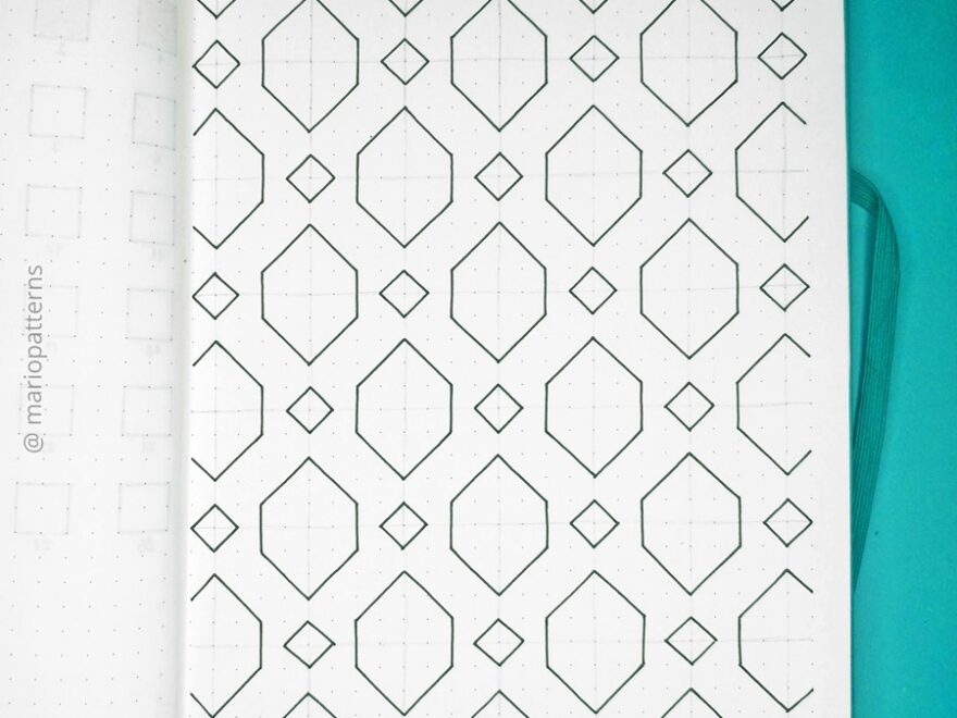 Geometric Cells Pattern Step By Step Tutorial Mario Patterns