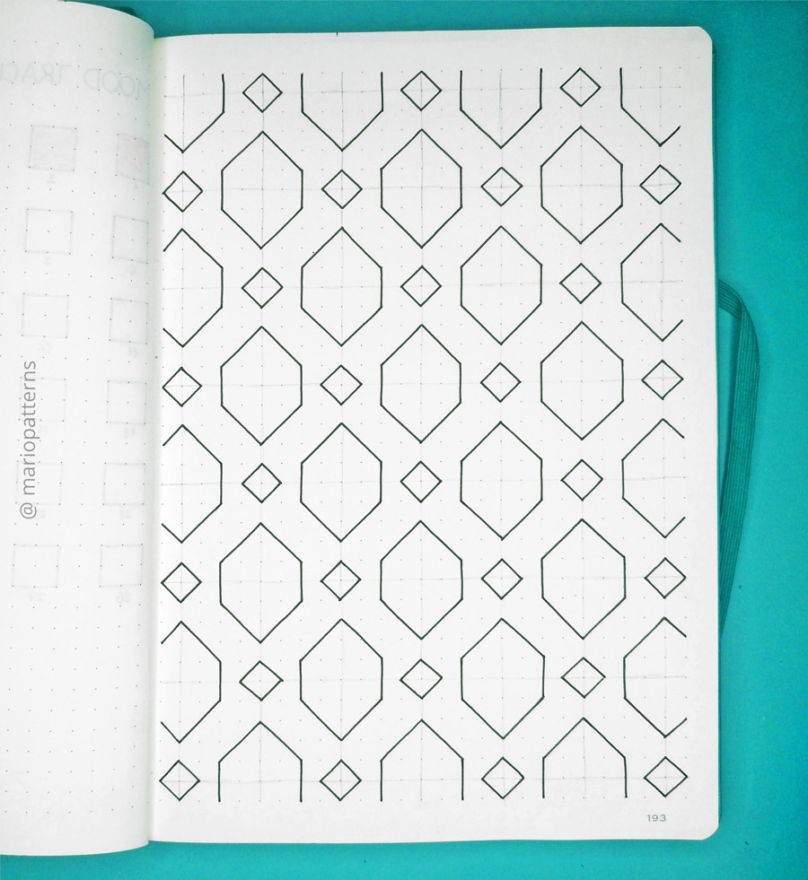 Geometric Cells Pattern Step By Step Tutorial Mario Patterns Geometric Cells Pattern Step By Step Tutorial Mario Patterns