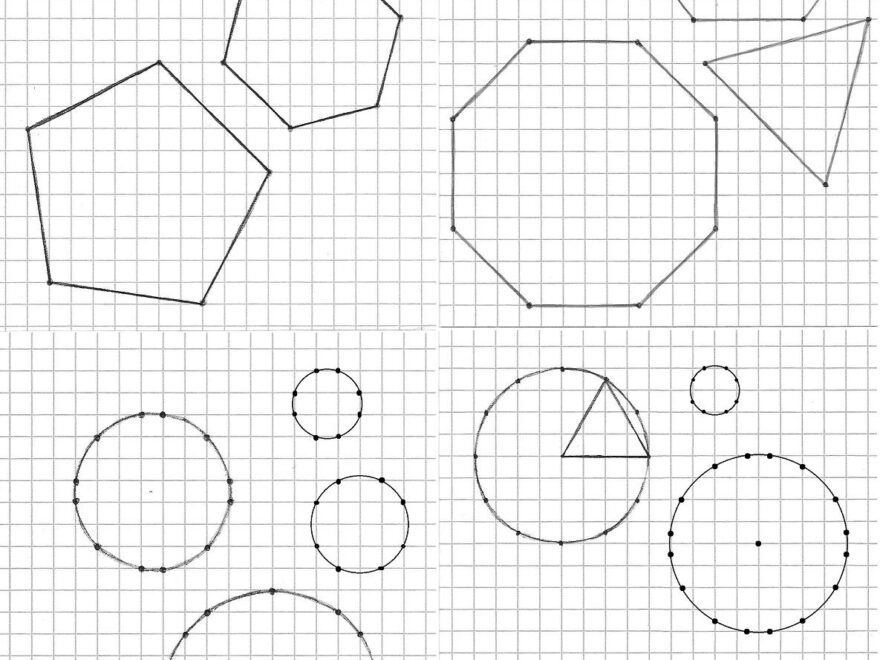 Geometry Drawing Approximated Regular Shapes On Square Grid Mathematics Stack Exchange