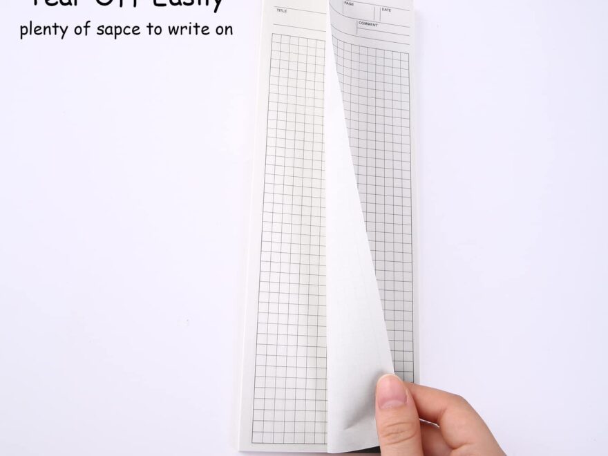 GINCEVHY 4 Pack Graph Paper Notebook 9 8 3 5 Inches Long Strip Notepad Personalized Memo Pads For Planning Tasks Appointments Reminders Home Office 50 Sheets Per Note Pads Grid Amazon Office Products