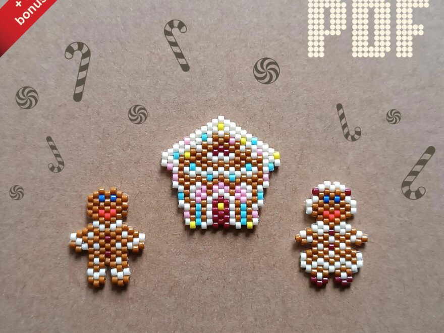 Gingerbread Man Beading Pattern Etsy