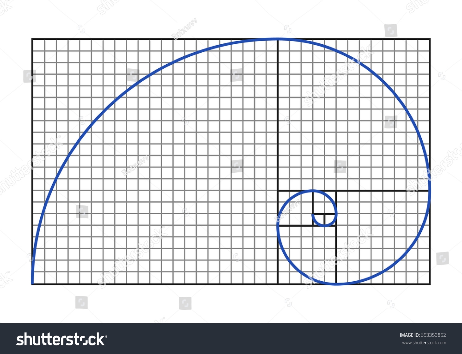 Golden Ratio Graph Fibonacci Spiral Symbol Stock Vector Royalty Free 653353852 Shutterstock Golden Ratio Graph Fibonacci Spiral Symbol Stock Vector Royalty Free 653353852 Shutterstock