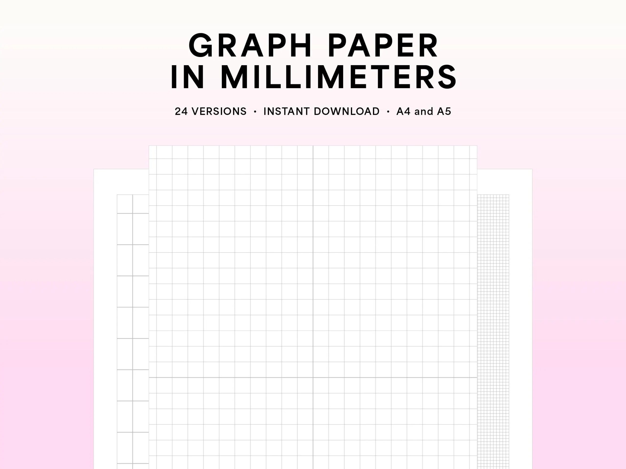 Printable Millimeter Graph Paper