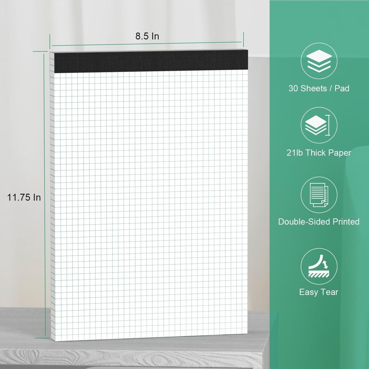 Graph Pads 8 5 X 11 2 Pack Graph Paper Pads 8 5x11 4x4 Grid Paper 30 Sheets Each For Math Design Graphing Paper With X And Y Axis