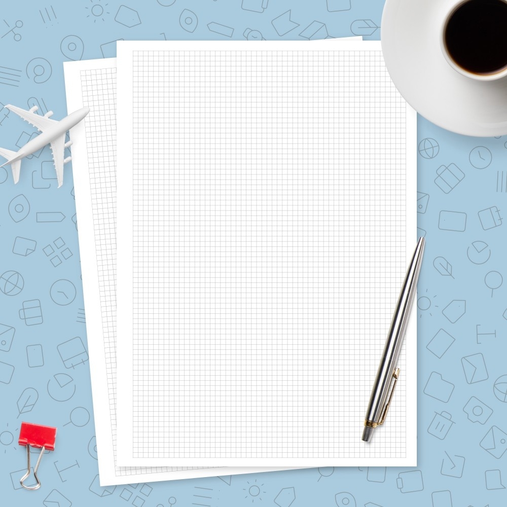 Graph Paper 10 Squares Per Inch Template Printable PDF