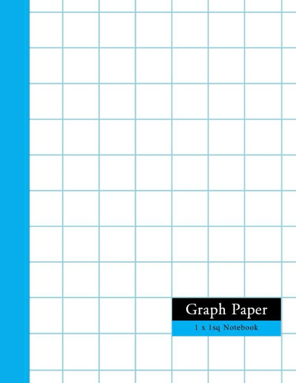 GRAPH PAPER 1x1 ONE INCH GRID BLUE NOTEBOOK For MATH CHEMISTRY SCIENCE STUDENTS BACK TO SCHOOL LABORATORY WORKBOOK LARGE PLAIN GRAPH BOOK Create I Amazon Books