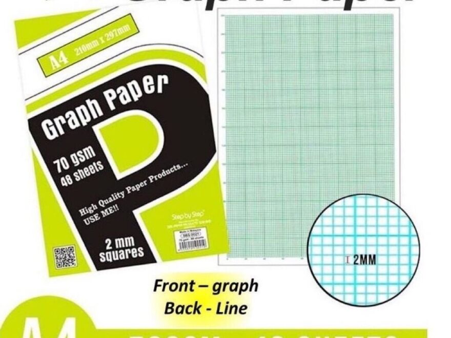 Graph Paper 2MM A4 70GSM 48 Sheets SBS0021 Lazada