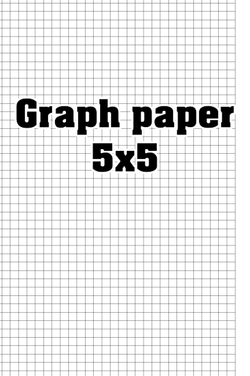 Graph Paper 5x5 Rowee Amazon Books