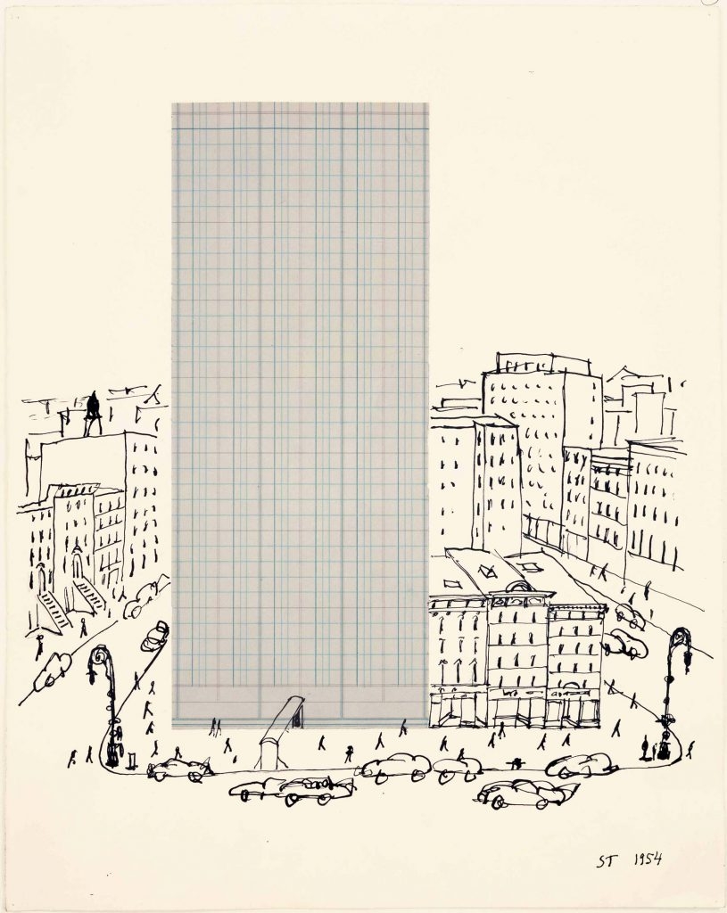 Graph Paper Architecture 1954 Saul Steinberg Foundation