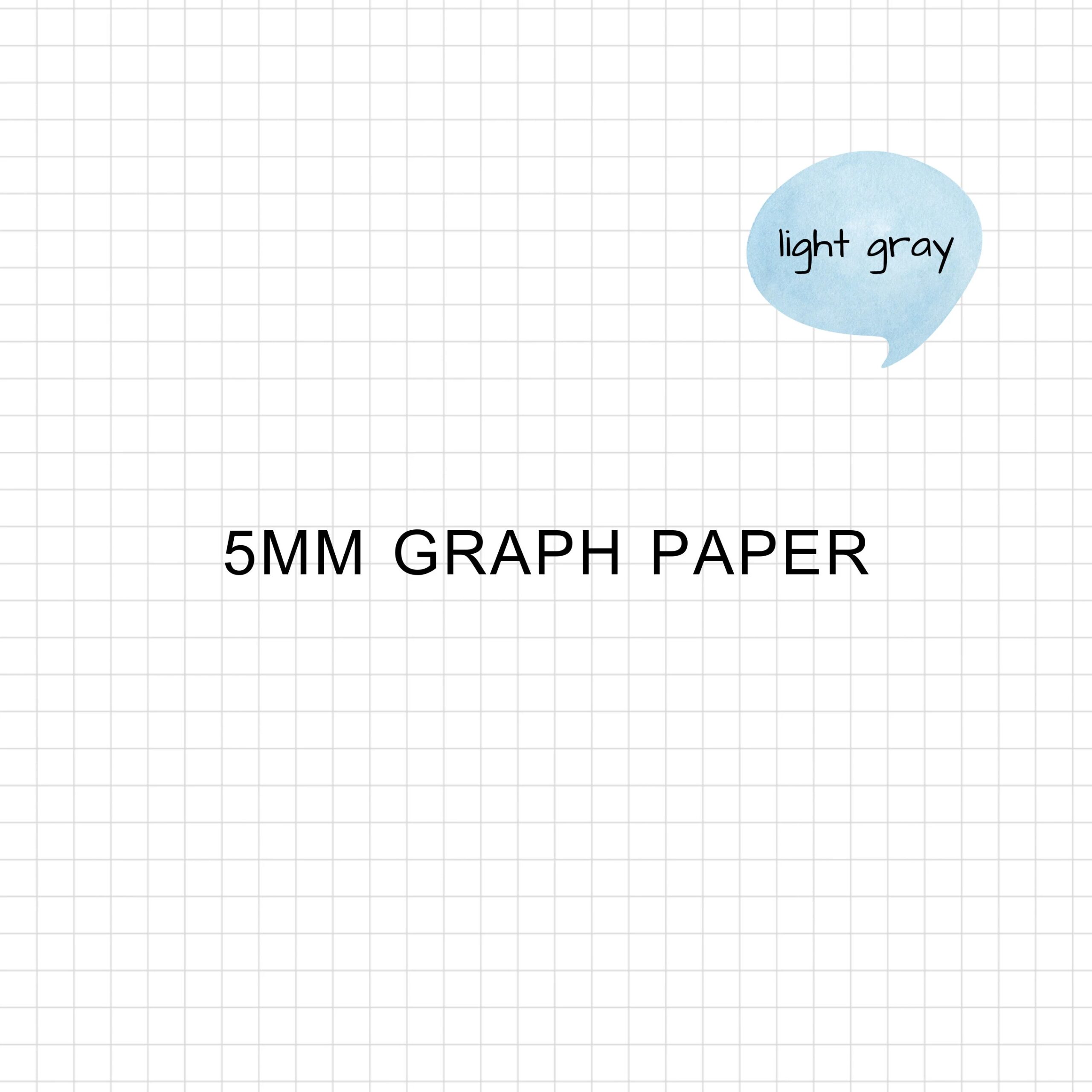 Graph Paper Bundle Printable Notebook Inserts Graph Grid Paper 5mm Instant Download PDF A4 And Letter Refill Pages Journal Etsy