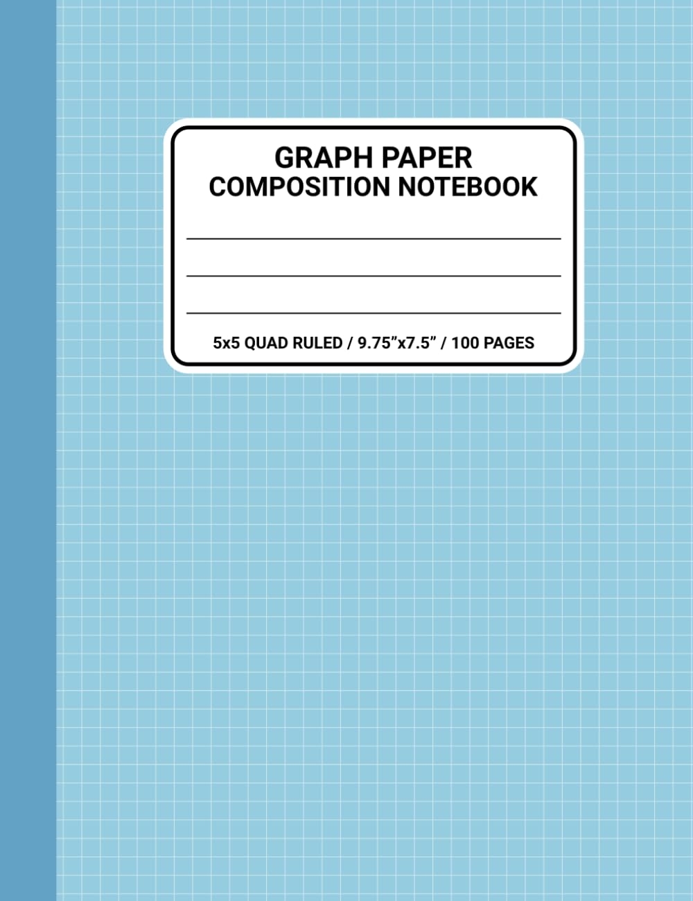 Blue Line Graph Paper Notebook