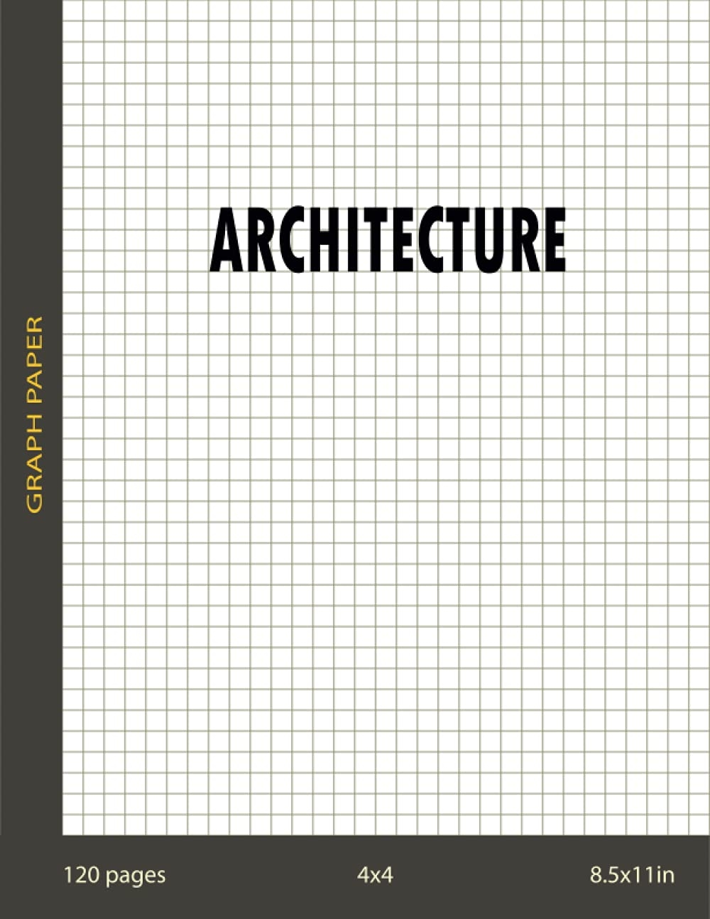 GRAPH PAPER FOR ARCHITECTURE QUAD RULED NOTEBOOK 4x4 4 SQUARES PER INCH FOR STUDENTS AND PROFESSIONALS AKASBI 9798514704019 Amazon Books