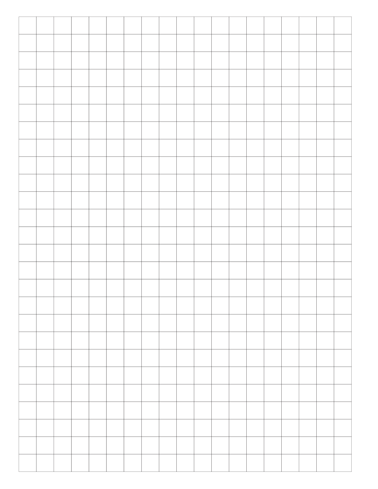 Graph Paper Full Page Grid 1 Centimeter Squares 19x26 Boxes Made By Teachers