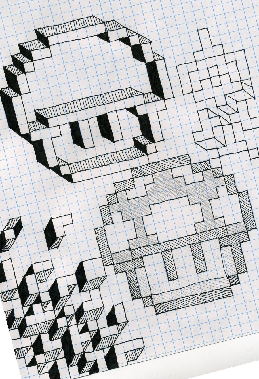 Graph Paper Fun Doodle Art Graph Paper Drawings Graph Paper Art