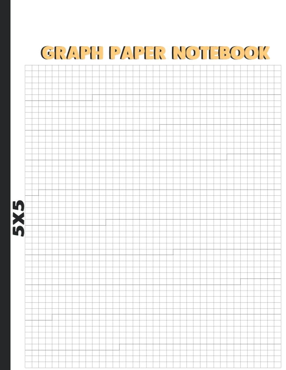 Graph Paper Graph Paper 5x5 5 Squares Per Inch 8 5x11 100 Sheets Ador Shad Hasan 9798512742693 Amazon Books