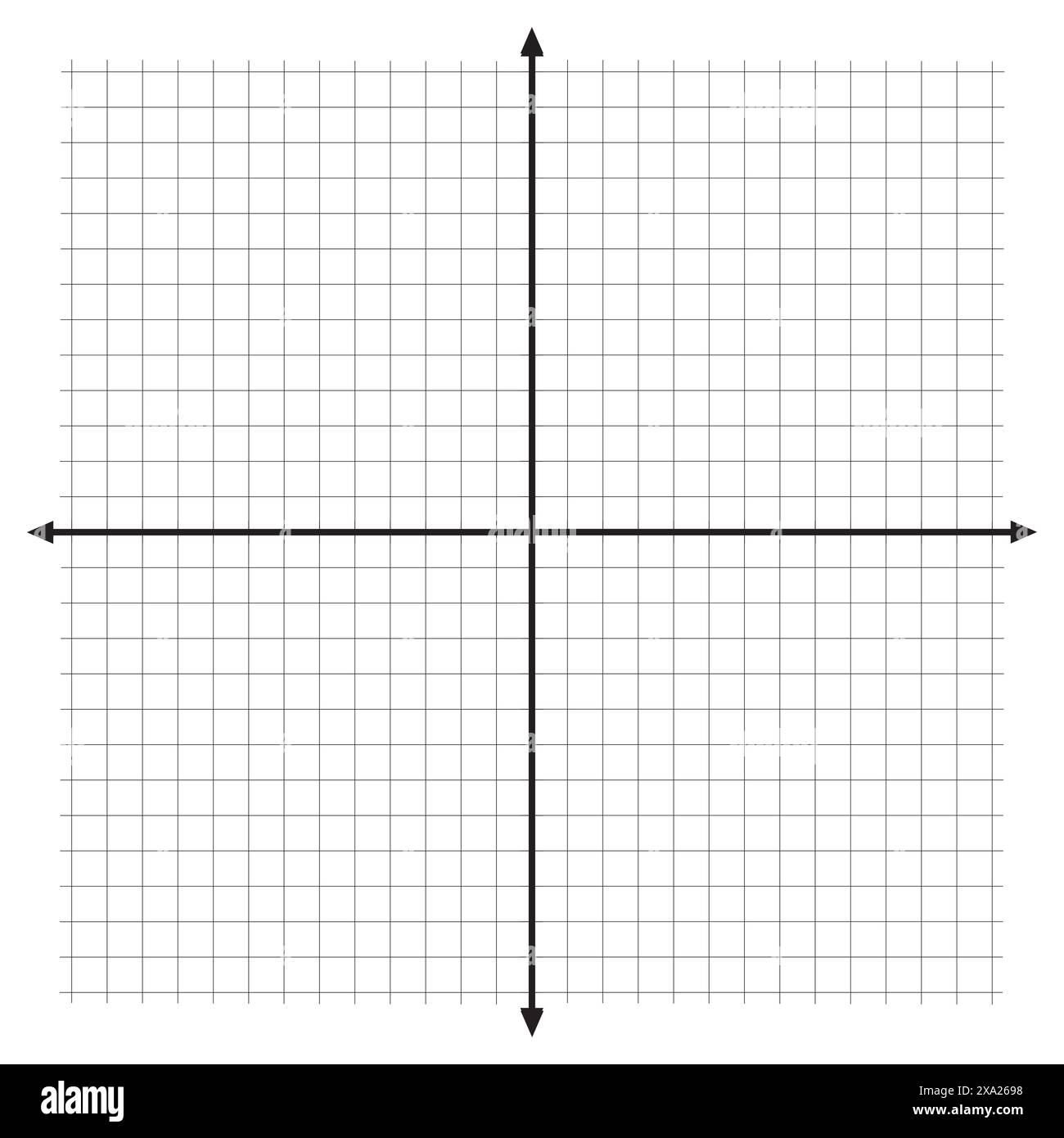 Graph Paper Icon Grid With Axes Black Arrows Vector Illustration Stock Vector Image Art Alamy