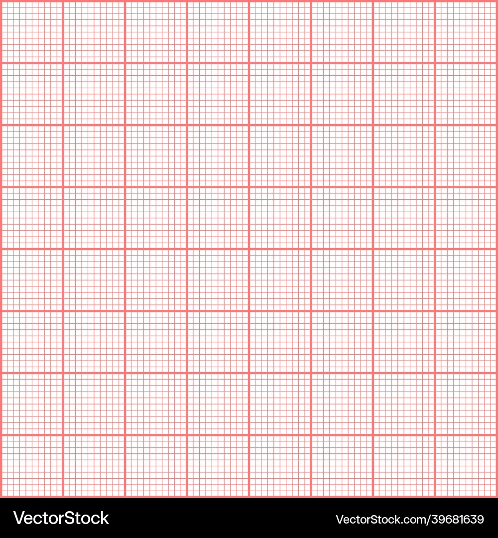Graph Paper Millimeter Grid Royalty Free Vector Image
