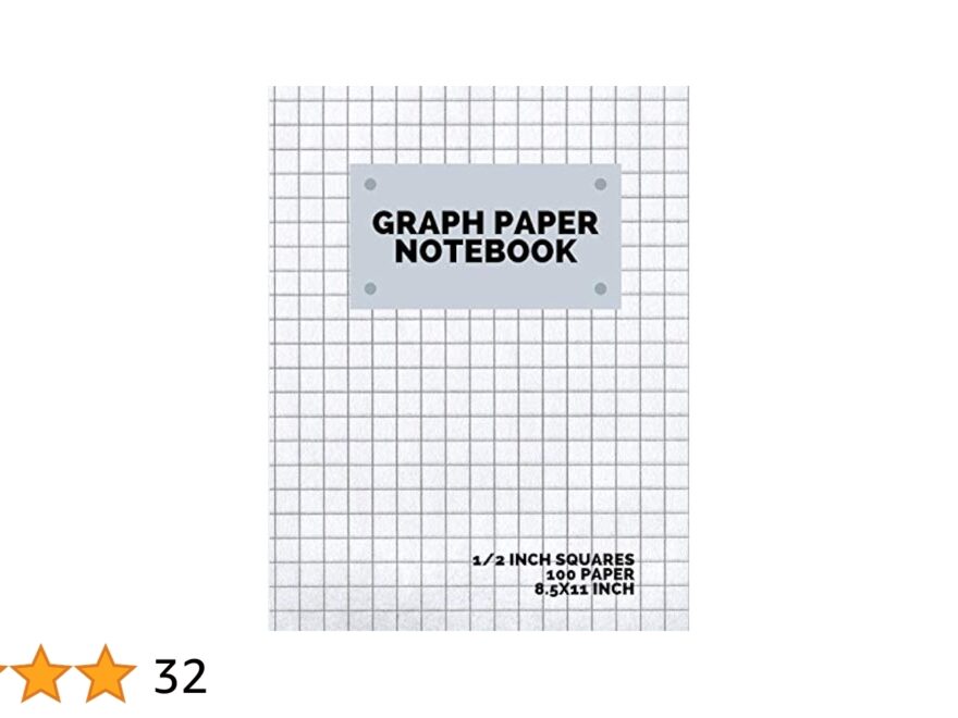 Graph Paper Notebook 1 2 Inch Squares 100 Pages Graphing Grid Paper Extra Large 8 5x11 In STUDIO ART 9798628906774 Amazon Books