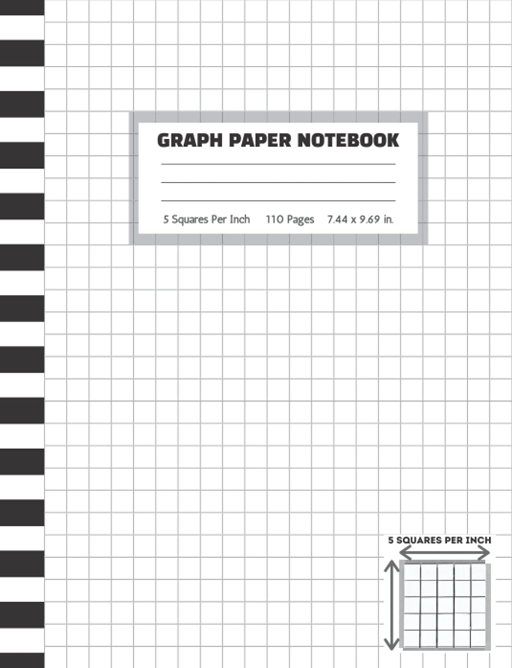 Graph Paper Notebook 5 Squares Per Inch 5x5 Graphing Grid Paper For Math Science Accounting Organic Chemistry Students 7 44 X 9 69 In Black White 5x5 Graph Paper Notebooks Matrix Mathematical 9798457502994 Amazon Books Graph Paper Notebook 5 Squares Per Inch 5x5 Graphing Grid Paper For Math Science Accounting Organic Chemistry Students 7 44 X 9 69 In Black White 5x5 Graph Paper Notebooks Matrix Mathematical 9798457502994 Amazon Books
