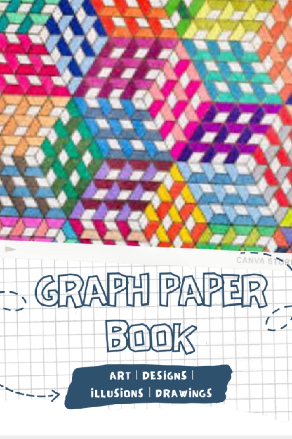 Graph Paper Drawings Coloured