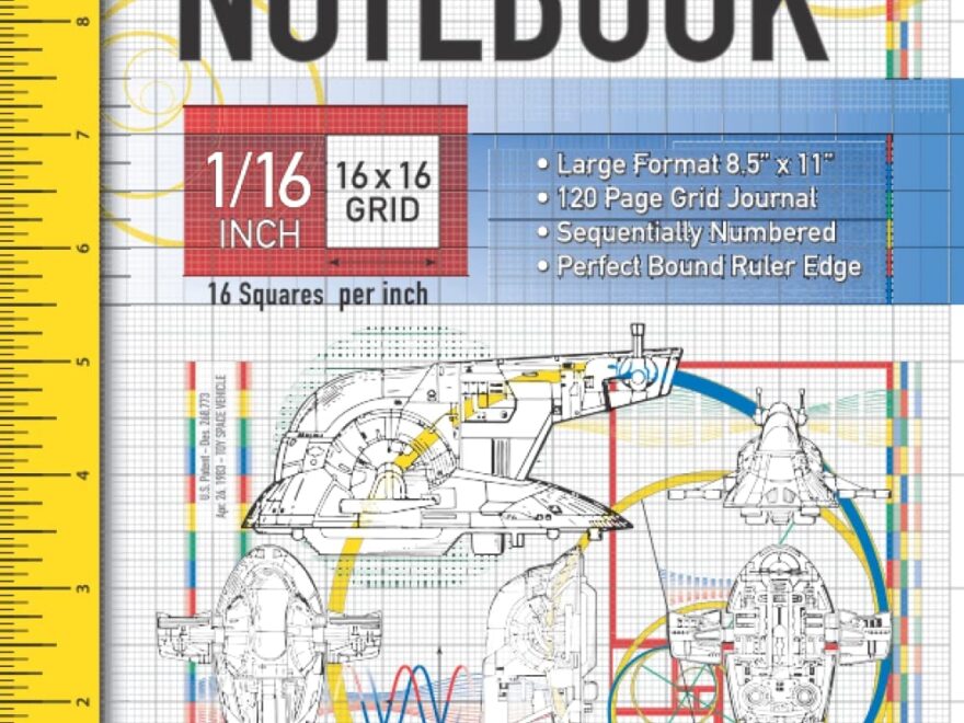 Graph Paper Notebook Grid Notebook 1 16 Inch Squares 16x16 Grid 16 Squares Per 1 Inch 120 Numbered Pages Grid Journal Large 8 5 X 11 Inches Ruled Distinct Feint Lines Patent Drawings Createmplative Christensen Joseph 9798767978298