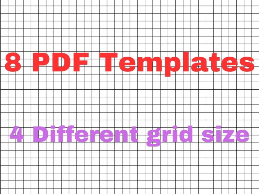 Graph Paper Quad Ruled 4 Grid Sizes 1 5 Inch 1 4 Inch 1 3 Inch 1 2 Inch US Letter Size 8 5 11 Inches Printable 8 Pdfs Multiple Grids KDP Etsy