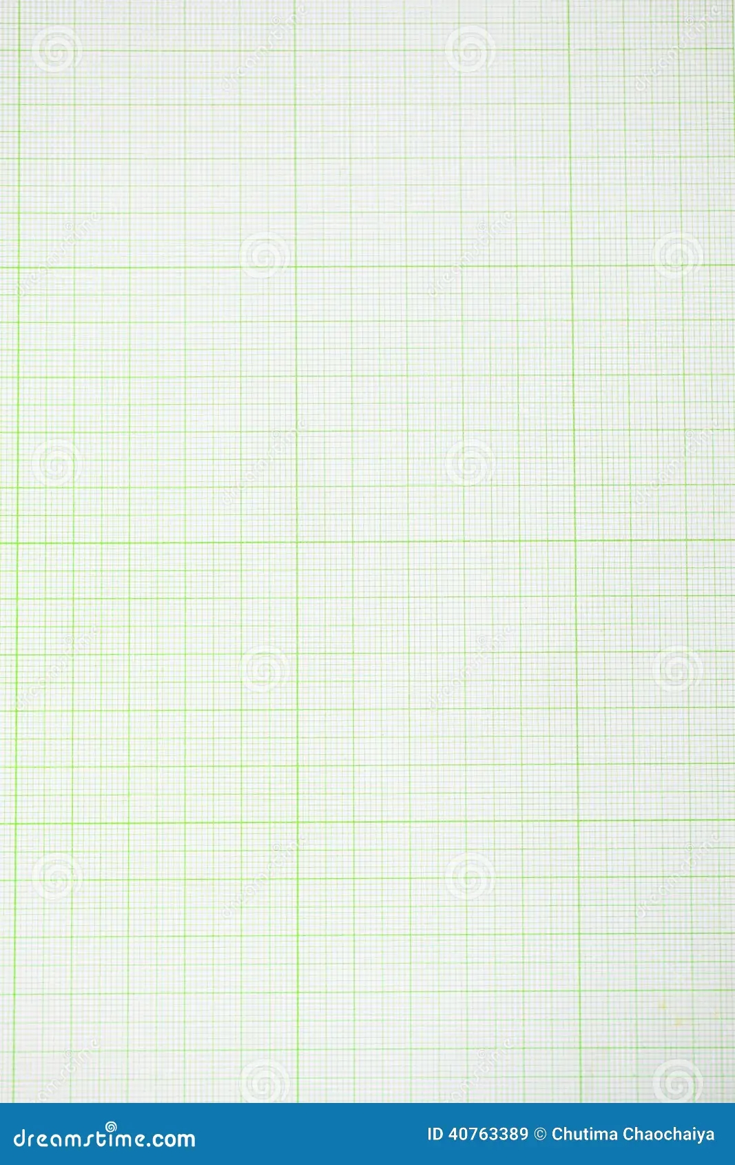 Graph Paper Image In Green Colouir