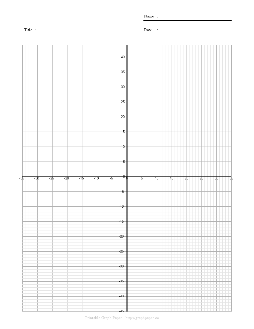 Graphing Paper With X And Y-Axis Graphing Paper With X And Y-Axis
