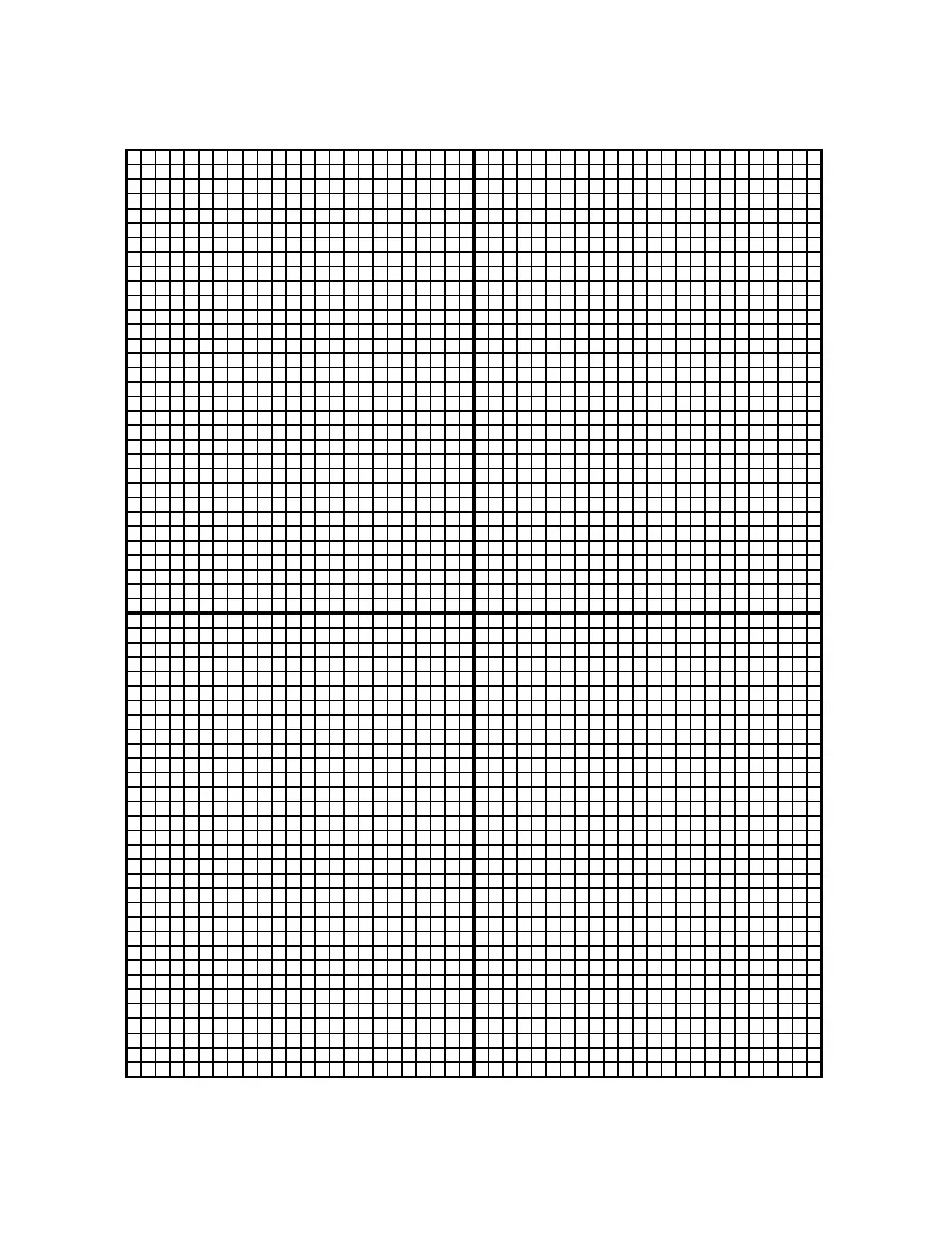 Graph Paper With Centered X Y Axis 8 Lines Inch Download Printable PDF Templateroller