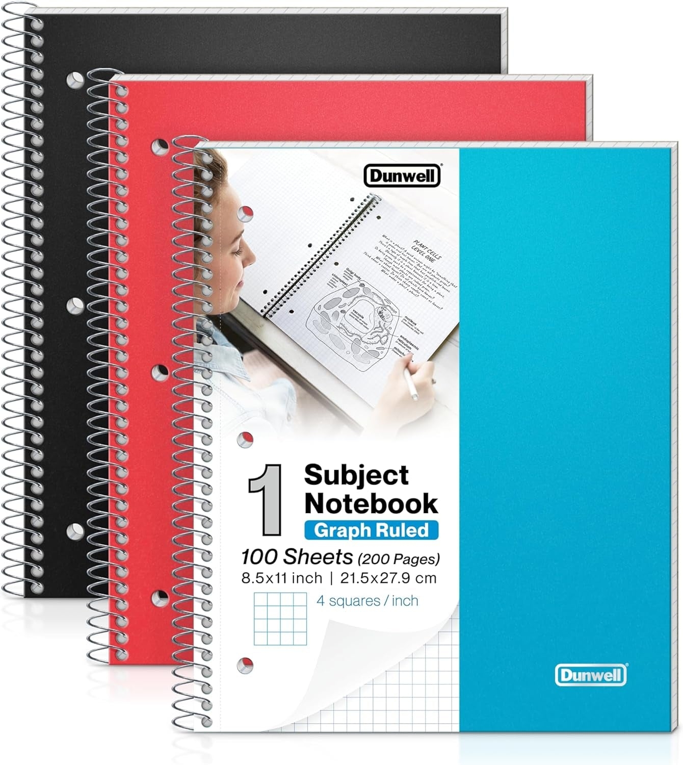 College Ruled Notebook With Graph Paper
