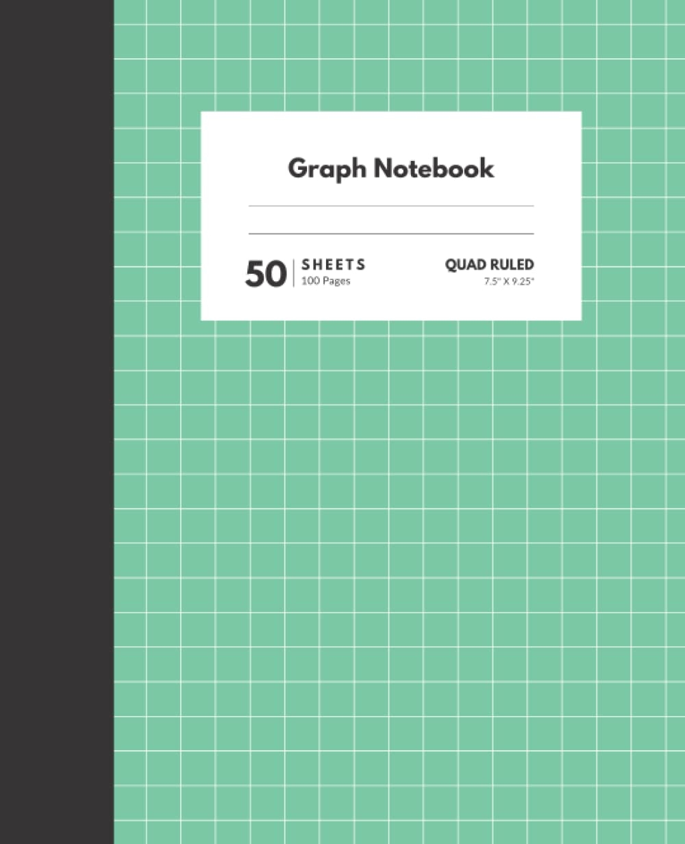 Green Graph Paper Composition Notebook Journal Quad Ruled 4x4 Grid Paper For Math And Science Students Graph Journal 7 5 X 9 25 100 Pages Iglesias Danialy Amazon Books