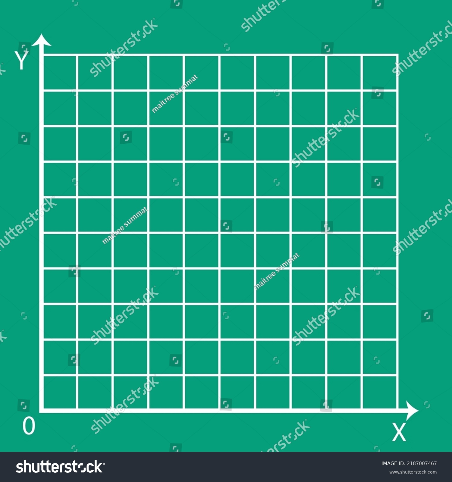 Green Graph Paper White Line X Stock Vector Royalty Free 2187007467 Shutterstock