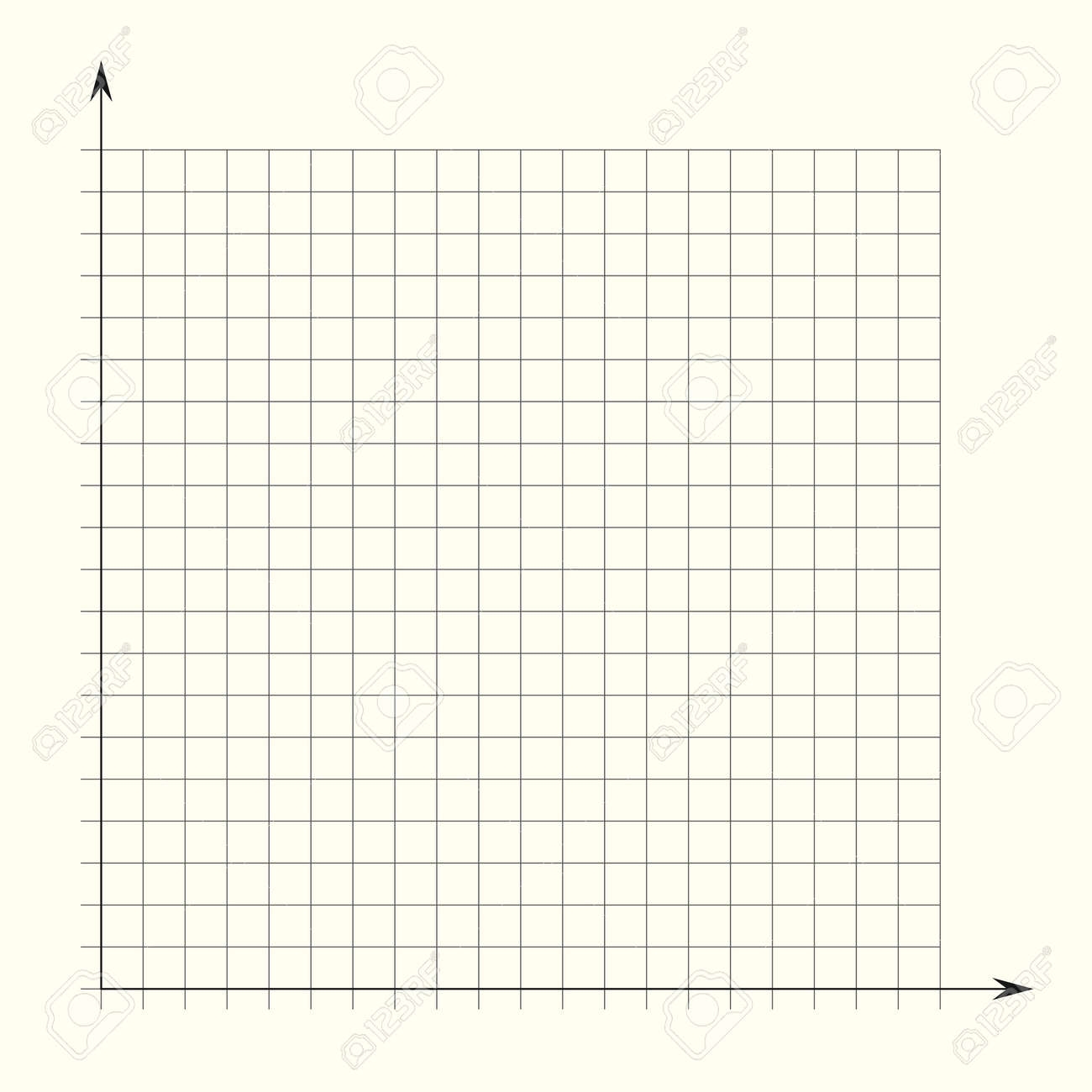 25x25 Graph Paper Double Y-Axis Template Printable