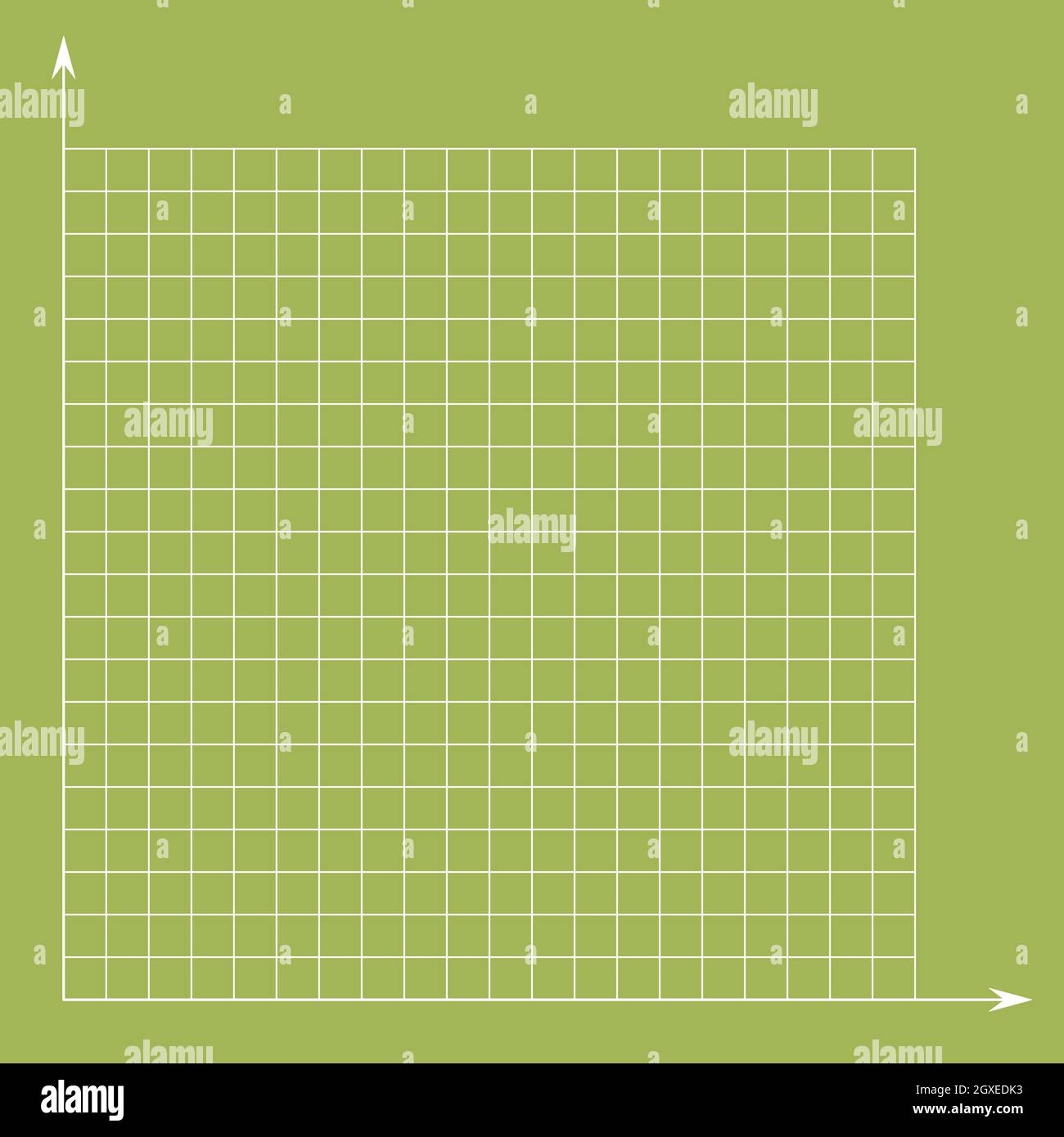 Graph Paper With X And Y-Axis Green