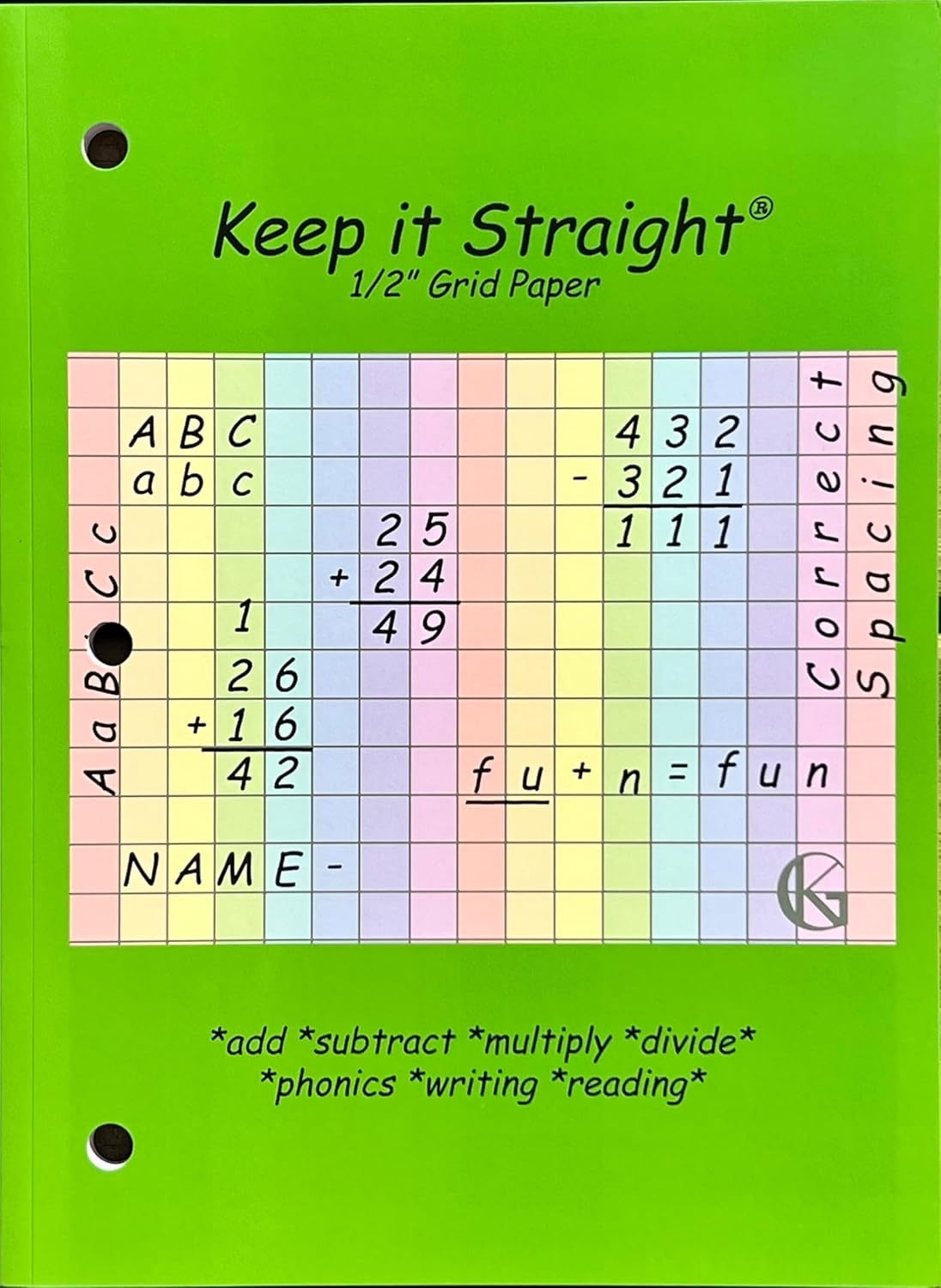 Grid Paper Notebook For ADHD Autism Learning 90 Ghana Ubuy