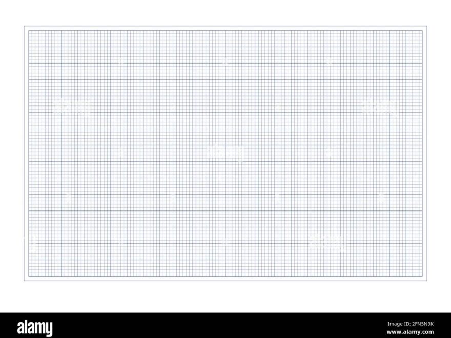 Grid Paper Realistic Blank Lined Paper Sheet In A3 Format Worksheets Library