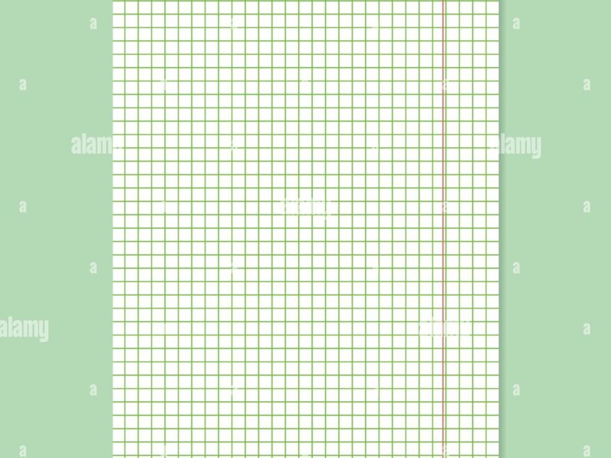 Grid Paper Realistic Blank Lined Paper Sheet In A4 Format Squared Background With Color Graph Geometric Pattern For School Wallpaper Textures Stock Vector Image Art Alamy