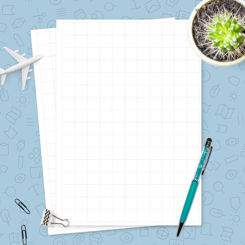 Half Inch Printable Grid Graph Paper