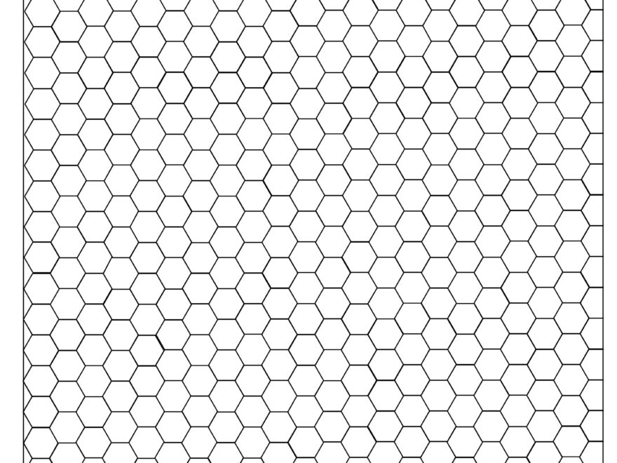 Half inch Hex Graph Paper Etsy