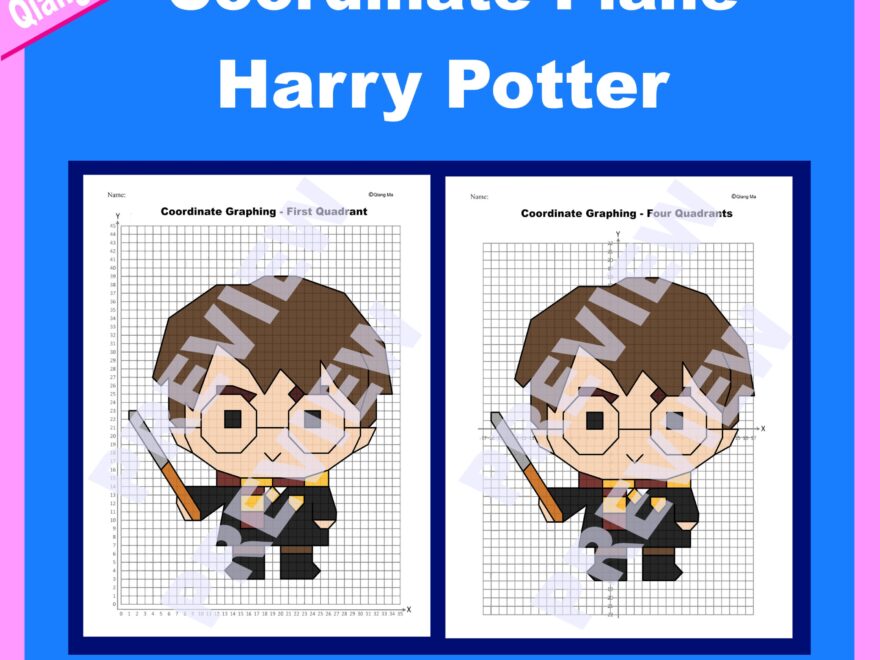 Harry Potter Coordinate Plane Graphing Picture Harry Potter Made By Teachers