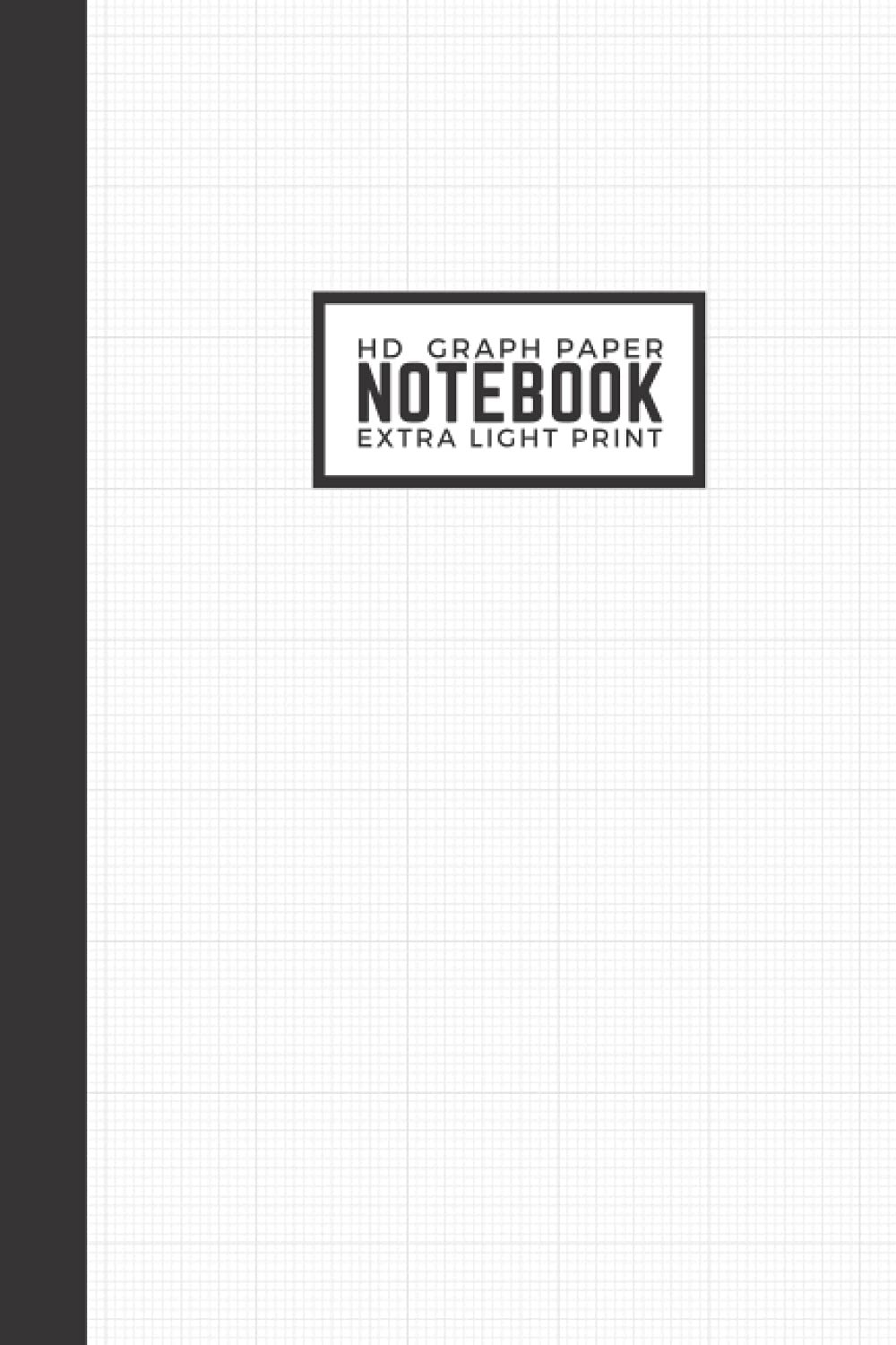 HD Light Print Graph Paper Notebook Ultra High Resolution 1 16 16 Squares Per Inch Small White Notebook Thin Light Gray Lines Math Science Needlepoint Pixel Art Writing Calligraphy 