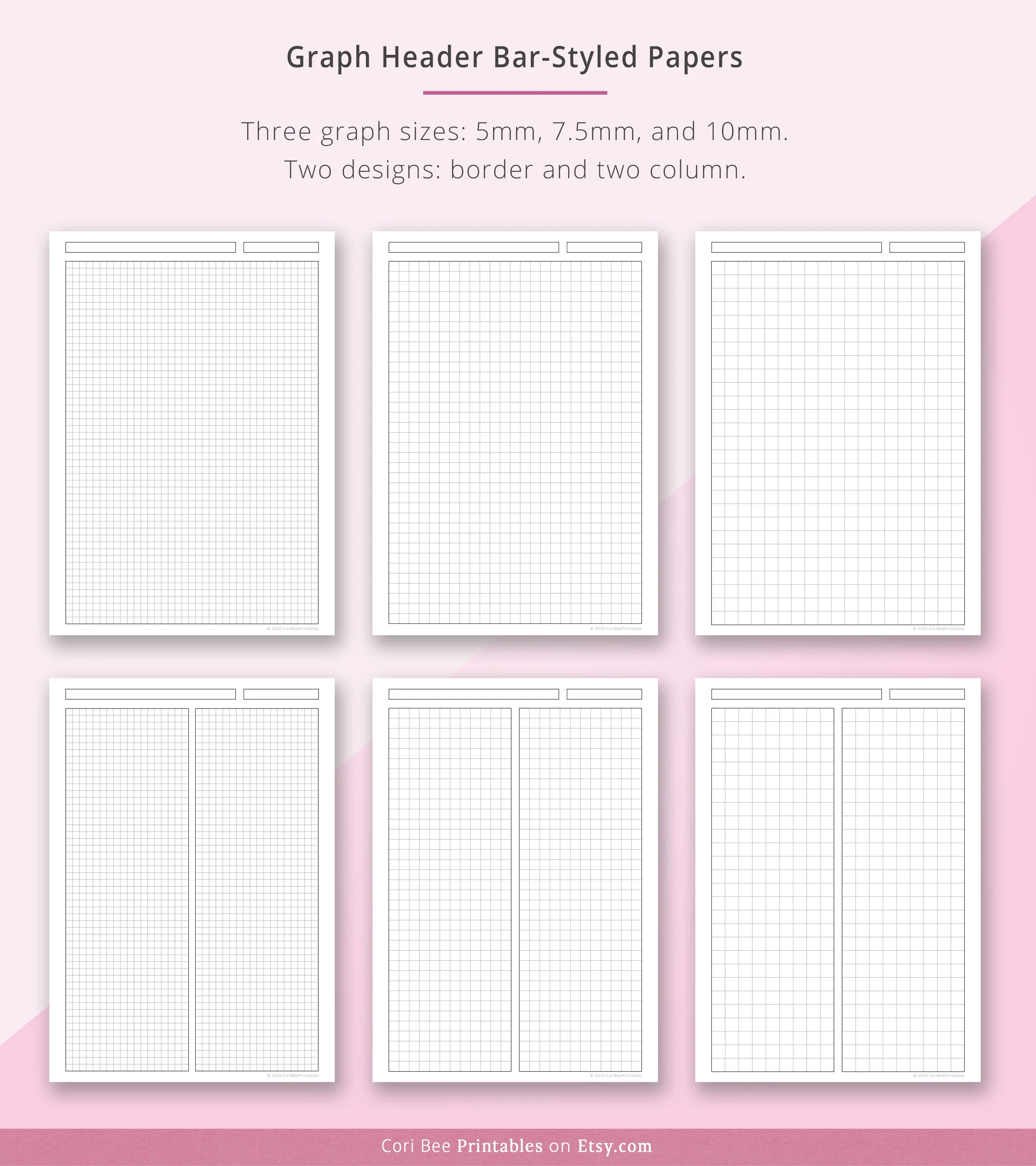 Header Bar Printable Template Title Bar Lined Paper Template Cornell Method Template Graph Paper Printable Dotted Grid Paper Lecture Etsy Australia